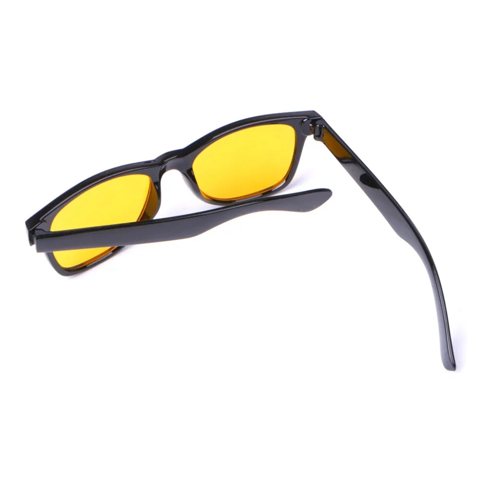 Unisex Yellow Lenses Night-Vision Glasses For Driving